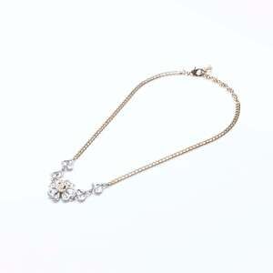 CHANEL C23S Coco Mark Flower Necklace Gold WS8031